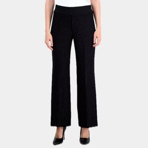 Women's Black Pinstripe Pants